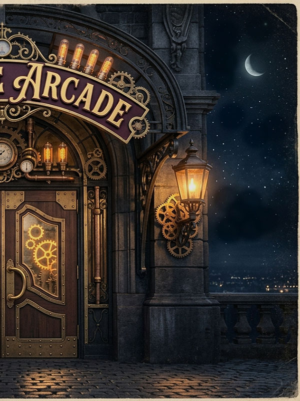 Right arcade door